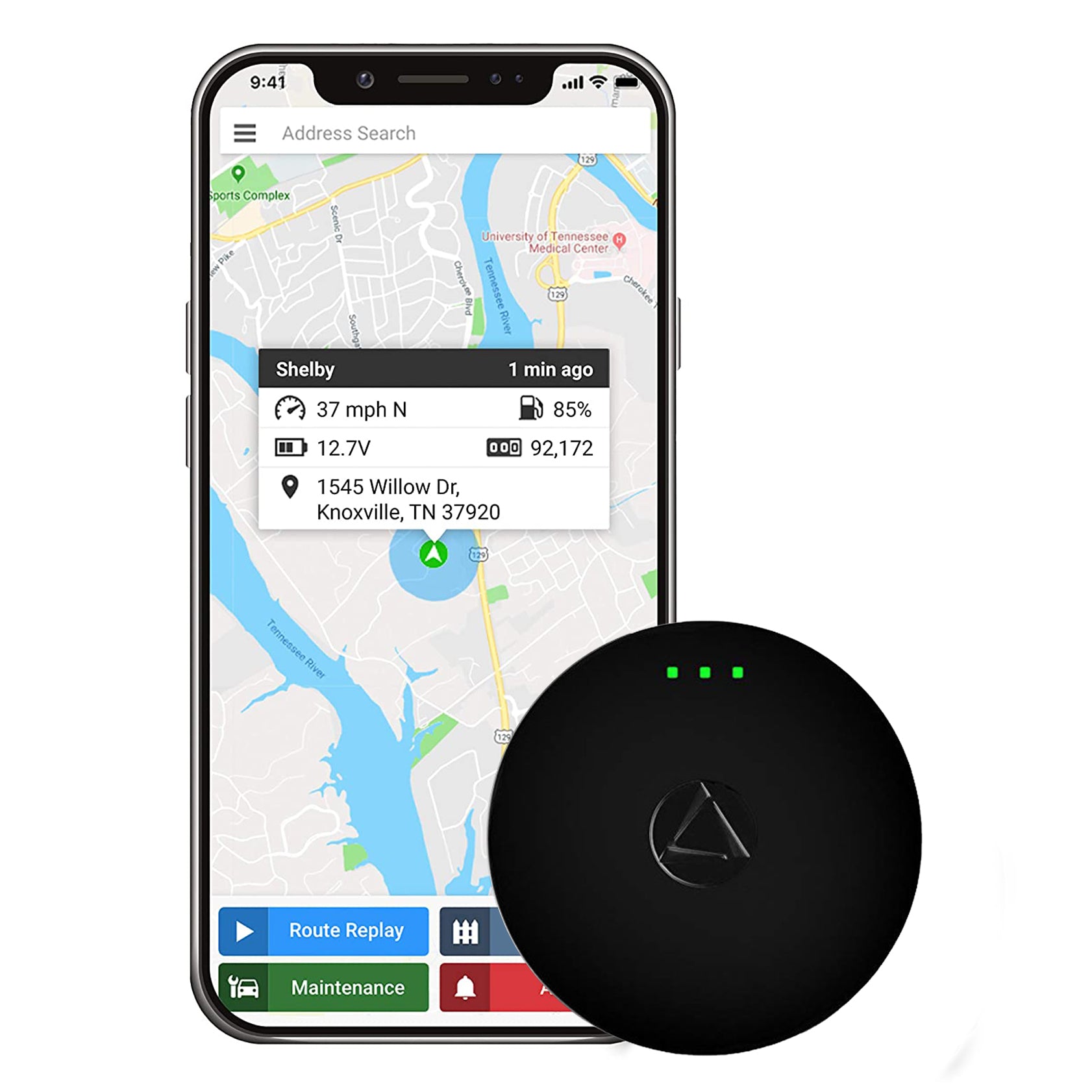 GPS Tracker with No Monthly Fee, Wireless Mini Portable Magnetic Tracker  Hidden for Vehicle Anti-Theft / Teen Driving 
