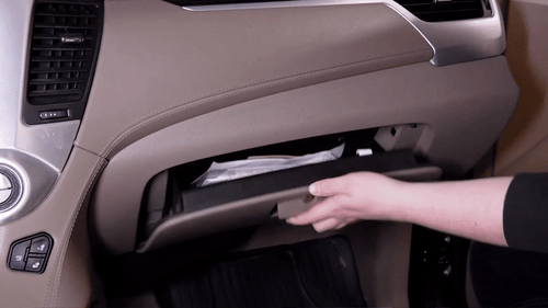 Placing the tracker on a vehicle wheel well