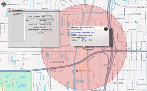 Real-time GPS tracking