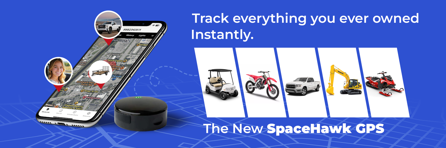 SpaceHawk GPS Tracking Banner